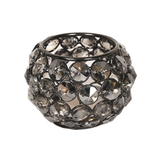 Black Nickle Round Tea Light Holder 6cm
