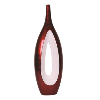 Black & Ruby Decorative Vase 75cm