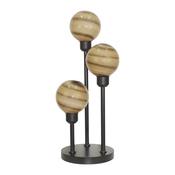 Brown Swirl Table Lamp 22x52cm