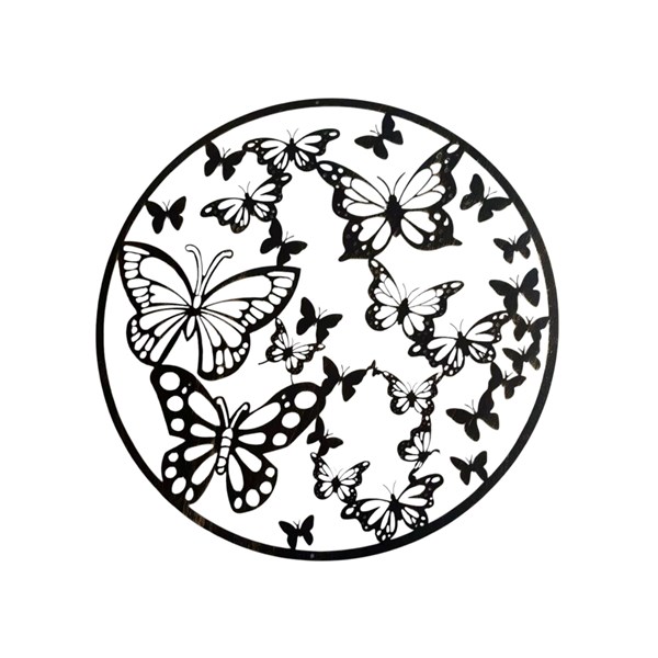 Butterflies Wall Art Bronze 60cm