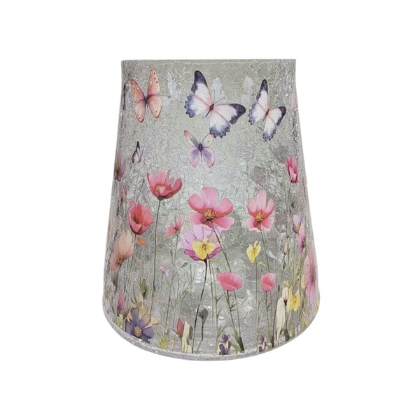 Butterfly Deco Candle Hld 22cm