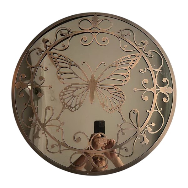 Butterfly Mirror Bronze 60cm