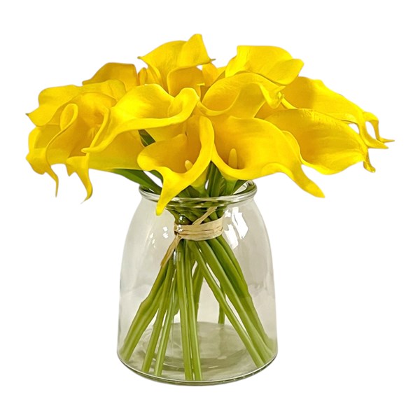 Calla Lily Vase Yellow 22cm Calla Lily Vase Yellow 22cm