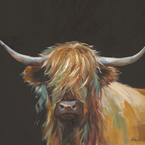 Canvas Oil Highland Cow 80x100