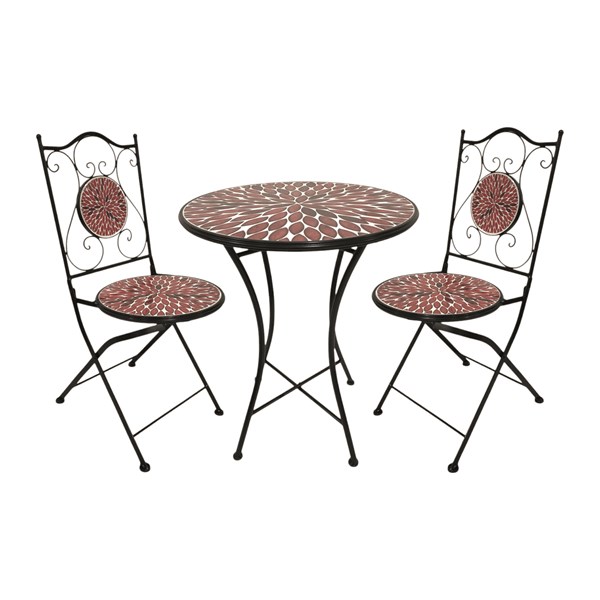 Caprona Bistro Set - Petal Design 60x75cm