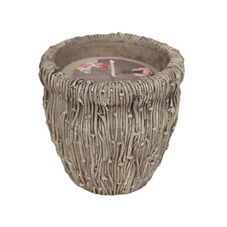 Ceramic Vase Wax Filled Candle 14cm