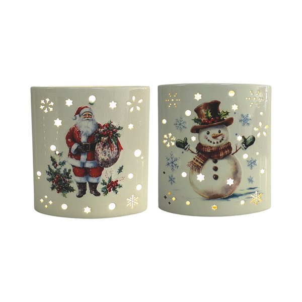 Ceramic Glow Lantern 16cm 2 Assorted Ceramic Glow Lantern 16cm 2 Assorted