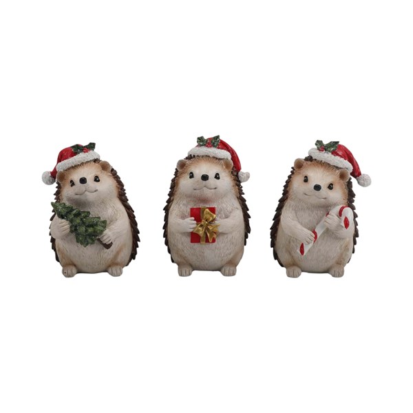 Christmas Hedgehogs 9cm 3 Assorted Christmas Hedgehogs 9cm 3 Assorted