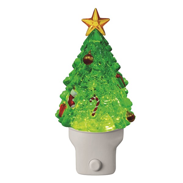 Christmas Tree Night Light Spinner 18cm Christmas Tree Night Light Spinner 18cm