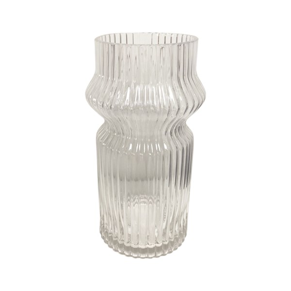 Clear Stripe Vase 20cm Clear Stripe Vase 20cm