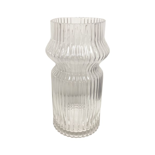 Clear Stripe Vase 29cm Clear Stripe Vase 29cm