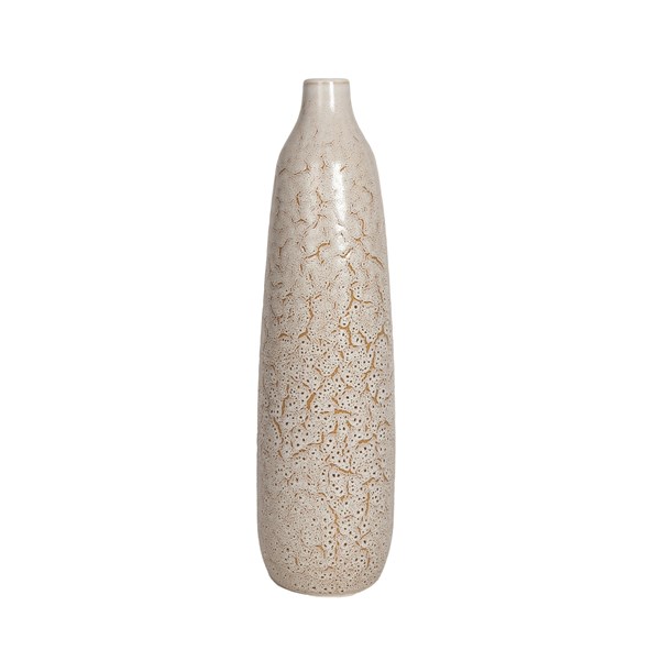 Cream Ceramic Skittle Vase 69.5cm Cream Ceramic Skittle Vase 69.5cm