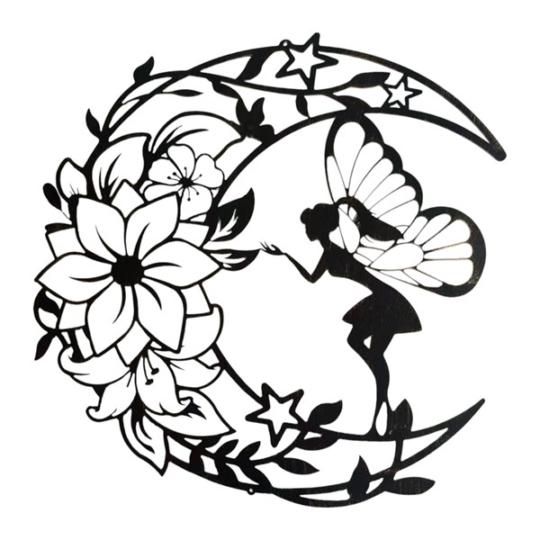 Fairy Wall Art Bronze 60cm Fairy Wall Art Bronze 60cm