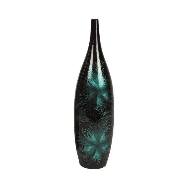 Firework Tall Narrow Neck Vase Blue 51cm Firework Tall Narrow Neck Vase Blue 51cm