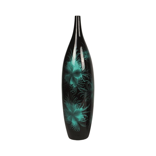 Firework Tall Narrow Neck Vase Blue 60cm Firework Tall Narrow Neck Vase Blue 60cm