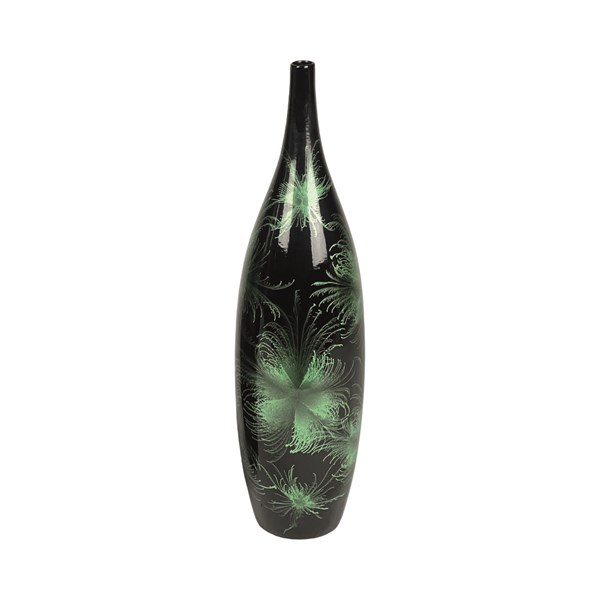 Firework Tall Narrow Neck Vase Green 51cm Firework Tall Narrow Neck Vase Green 51cm