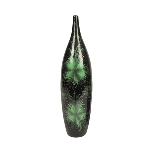 Firework Tall Narrow Neck Vase Green 60cm Firework Tall Narrow Neck Vase Green 60cm