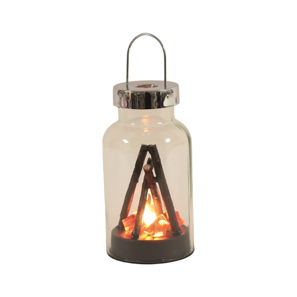 Flame Effect LED Lantern 20cm Flame Effect LED Lantern 20cm