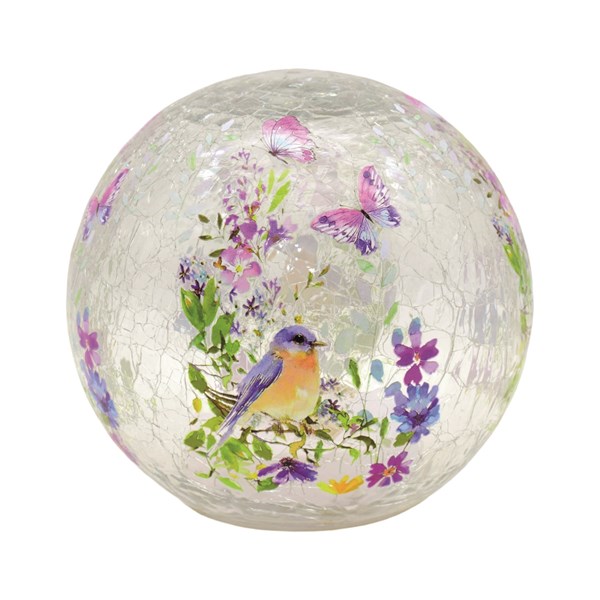 Floral Bird LED Ball 14cm Floral Bird LED Ball 14cm