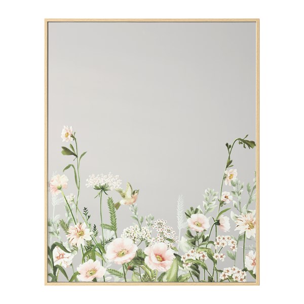 Floral Print Mirror 40x50cm