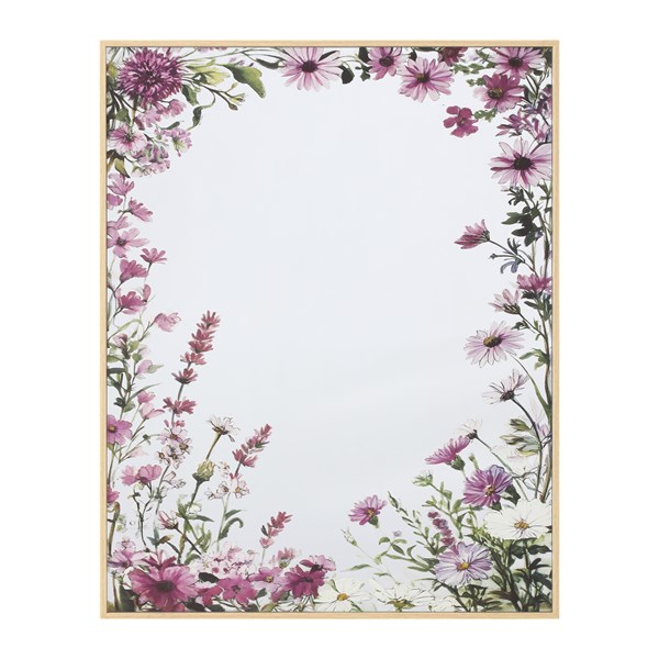 Floral Print Mirror 40x50cm Floral Print Mirror 40x50cm