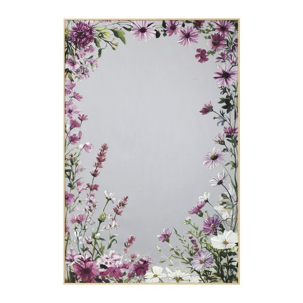 Floral Print Mirror 60x90cm