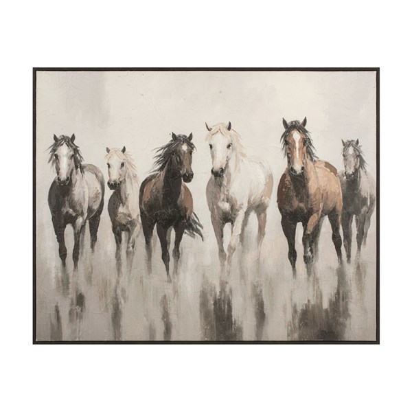 Galloping Horses Canvas 100x80cm Galloping Horses Canvas 100x80cm