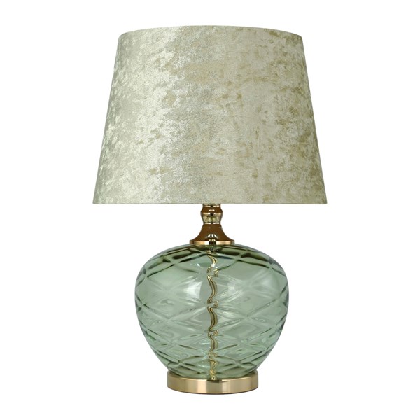 Glass Table Lamp Green 53cm