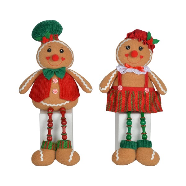 Gingerbread Shelf Sitter 43cm 2 Assorted Gingerbread Shelf Sitter 43cm 2 Assorted
