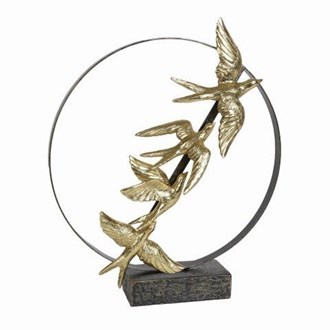 Gold Bird Decor 21x50cm Gold Bird Decor 21x50cm