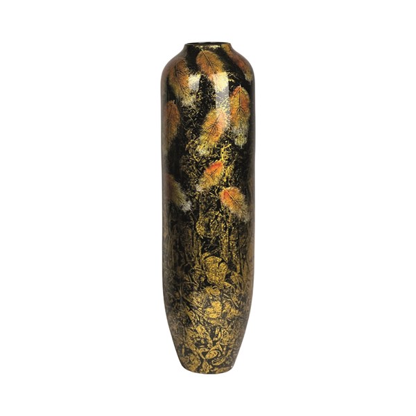 Gold Leaf Tall Narrow Vase 70.5cm Gold Leaf Tall Narrow Vase 70.5cm