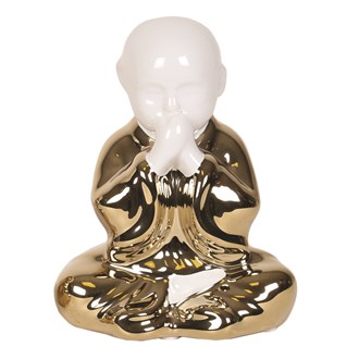 Gold Monk Figurine 15cm