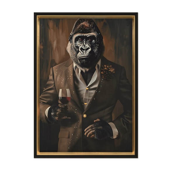 Gorilla Crystal Print 52x72cm Gorilla Crystal Print 52x72cm