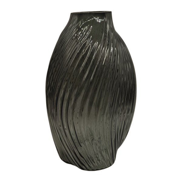 Green Swirl Vase 26cm Green Swirl Vase 26cm