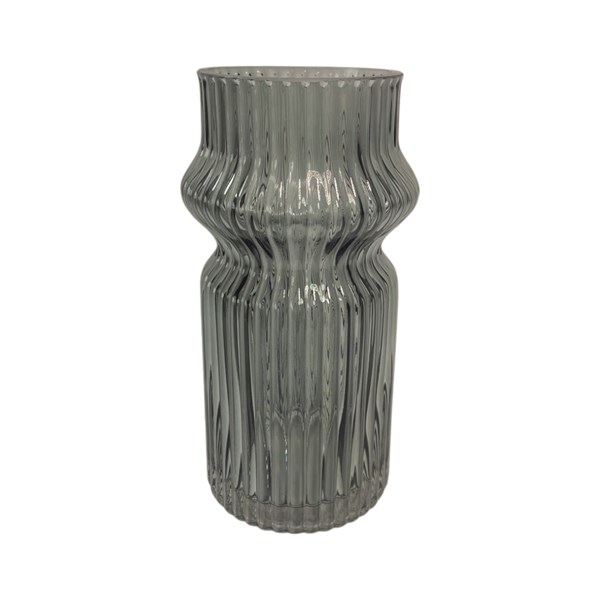 Grey Stripe Vase 20cm Grey Stripe Vase 20cm
