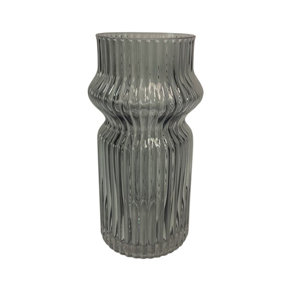 Grey Stripe Vase 29cm Grey Stripe Vase 29cm
