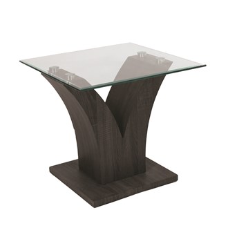 Grey Veneer Side Table 55x55cm