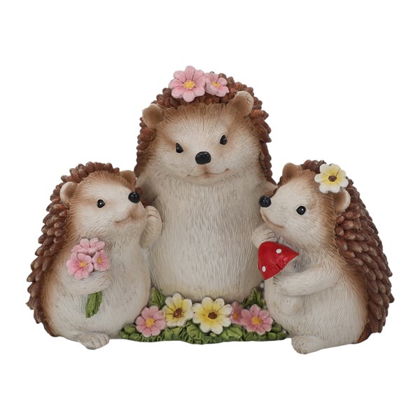 Hedgehog Family 13x10cm