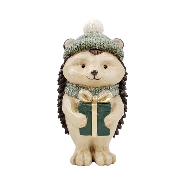 Hedgehog With Present 9x18cm Hedgehog With Present 9x18cm