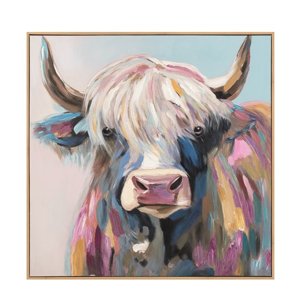 Highland Cow Canvas 80cm Highland Cow Canvas 80cm