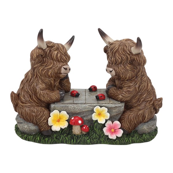 Highland Cow Chess 20x14cm