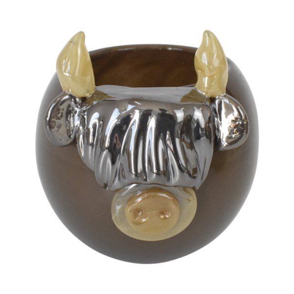 Highland Cow Vase 15x15cm Highland Cow Vase 15x15cm