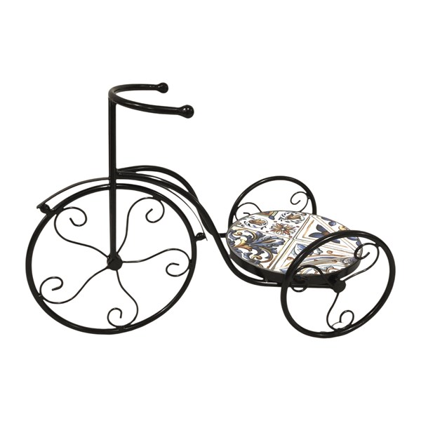 Lazzaro Bike Plant Stand – Floral Design 54x22cm Lazzaro Bike Plant Stand – Floral Design 54x22cm