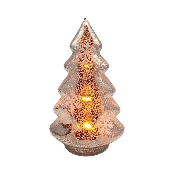 LED Antique Glass Tree 11x19cm LED Antique Glass Tree 11x19cm