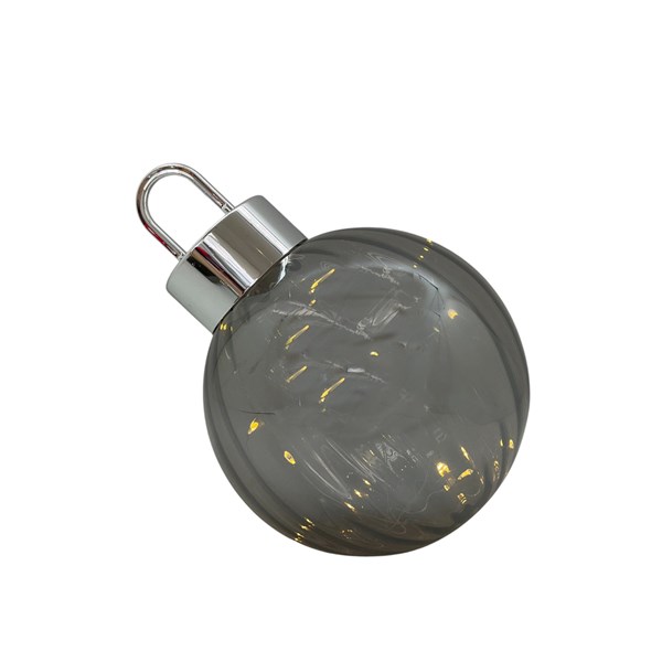 LED Bauble Decoration Grey 20cm LED Bauble Decoration Grey 20cm