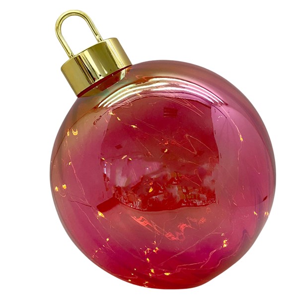 LED Bauble Decoration Red 30cm LED Bauble Decoration Red 30cm