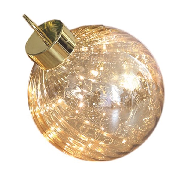 LED Bauble Decoration Gold 25cm
