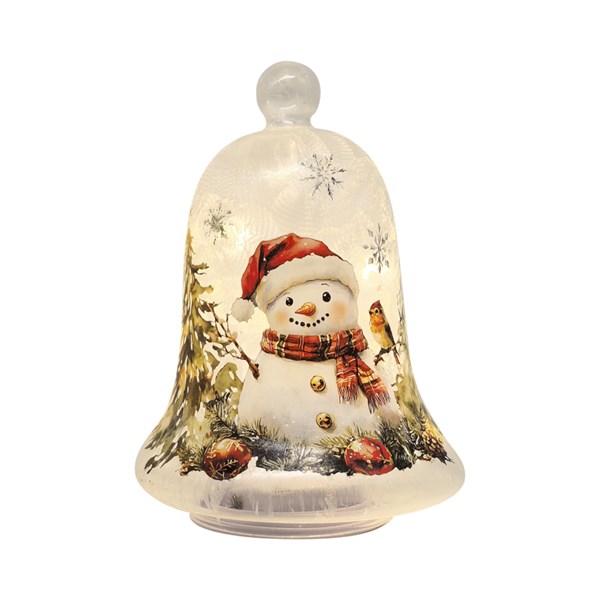 LED Bell Snowman 21cm LED Bell Snowman 21cm
