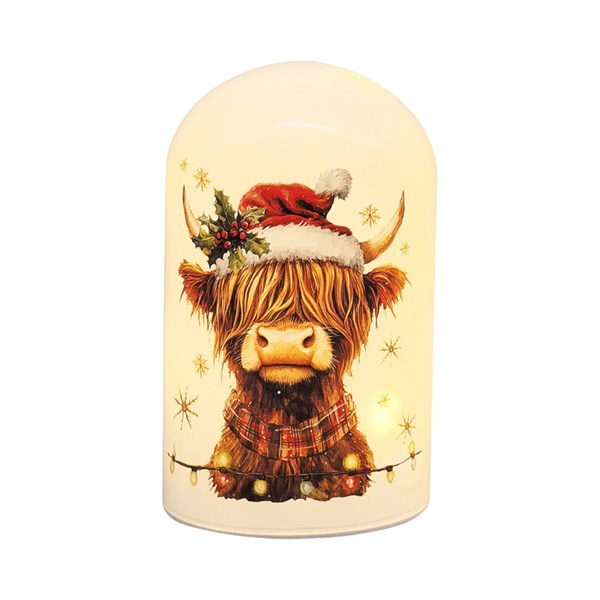 LED Dome Highland Cow 15cm LED Dome Highland Cow 15cm