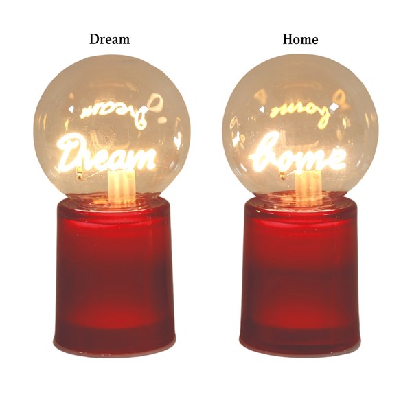 LED Dream Home Light Red 17cm 2 Assorted LED Dream Home Light Red 17cm 2 Assorted